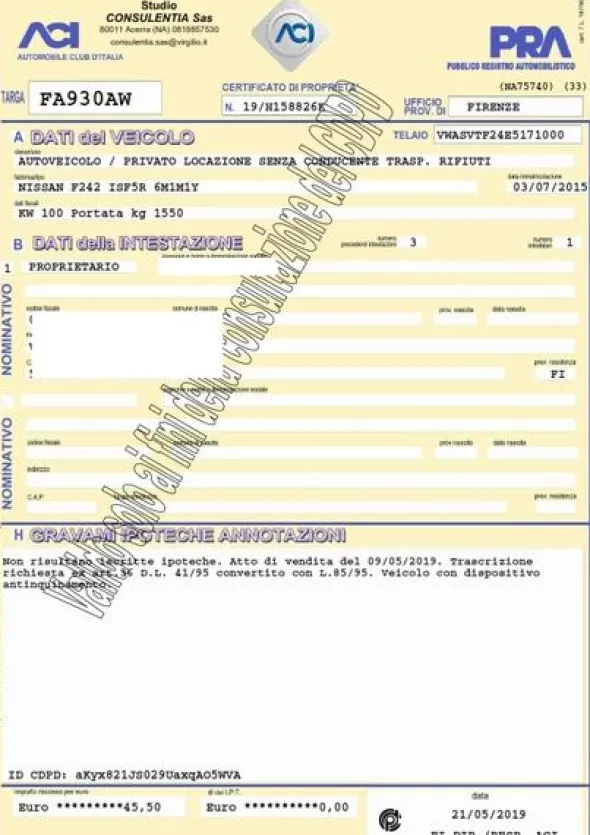 2#4265 Nissan NT 400 con attrezzatura Giolito Easy Side