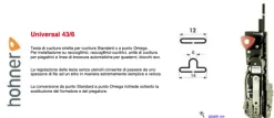 N. 2Kit punto omega x teste cucitura