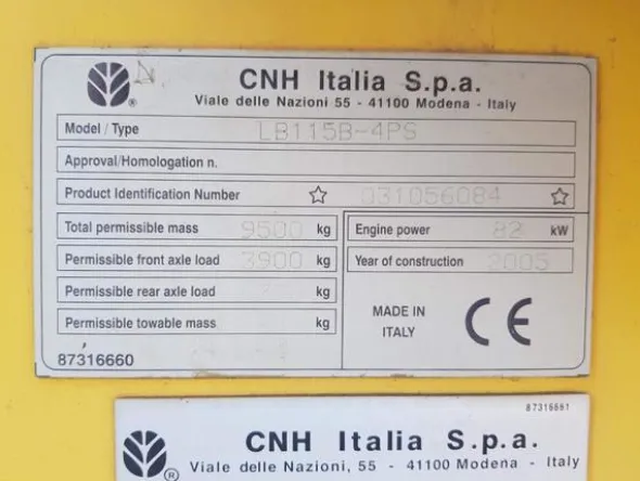 4#4518 Pala gommata New Holland