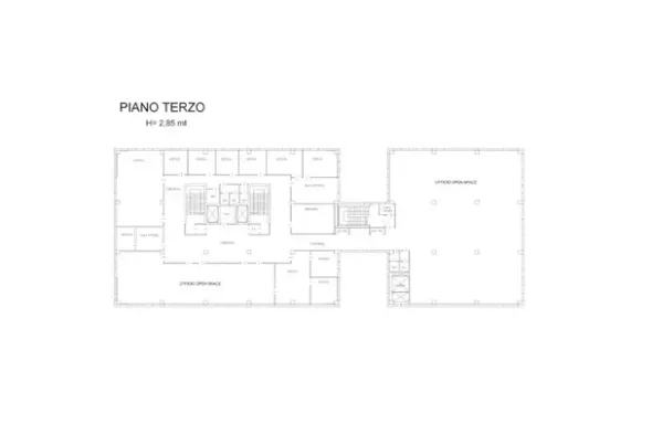 #25752 Palazzina direzionale multipiano con parcheggi, servizi accessorie corte