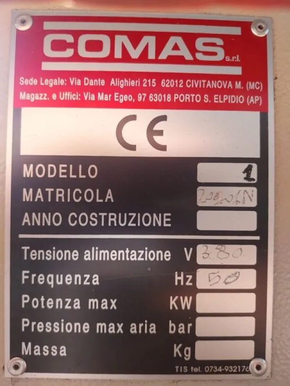 3#8565 Pantografo fresa a controllo numerico COMAS