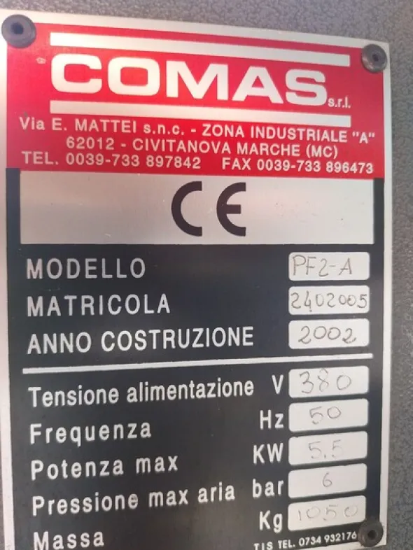 1#8565 Pantografo fresa a controllo numerico COMAS