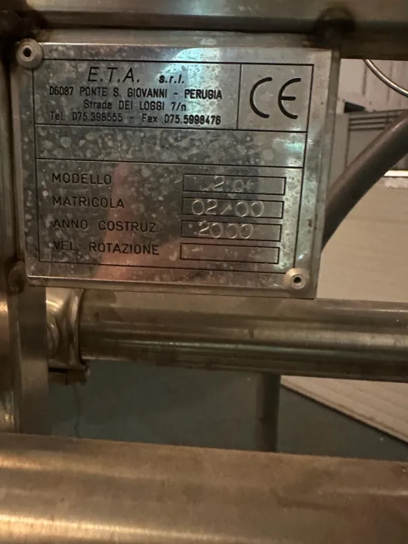 Pastorizzatore semi-nuovo capacita 500kg/h