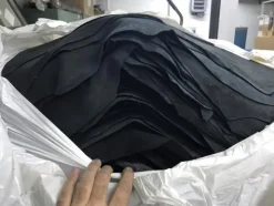 12#2342 Pellame incrociato crust Nigeria di colore nero
