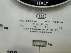 Pesa industriale 6000 kg profilati