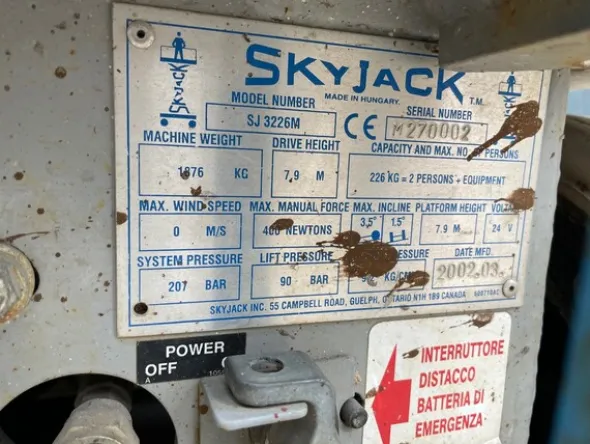 2#6896 Piattaforma aerea Sky Jack