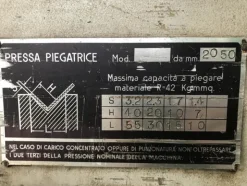 7#4247 Piegatrice Bellocchio 2000 x 30 T