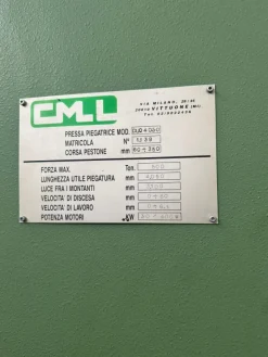 Piegatrice Cmll Syncro 4000x500T usata