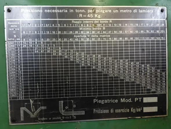 Piegatrice idraulica Verrina 4100 mm160T