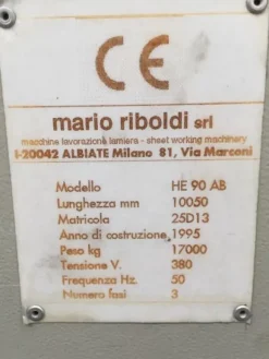 9#4242 Piegatrice Stilmec 90 idraulica