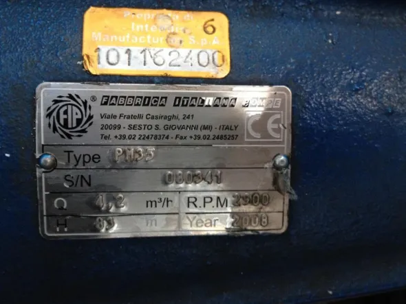 POMPA CENTRIFUGA FABBRICA ITALIANA POMPE – PM35(POM-35)