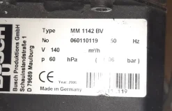 Pompa per vuoto Busch MINK MM 1142 BV nuova imballata