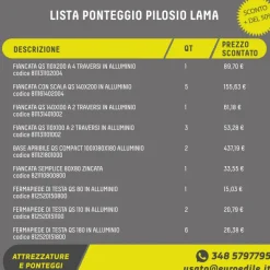 Ponteggio LAMA PILOSIO usato