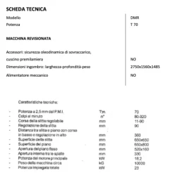 PRESSA BALCONI DMR 70
