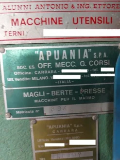 4#7631 Pressa eccentrica Apuania