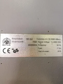 3#4394 Pressa idraulica Mil-Tek H600