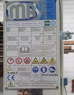 PRESSA MONOPISTONE MB 150 TON