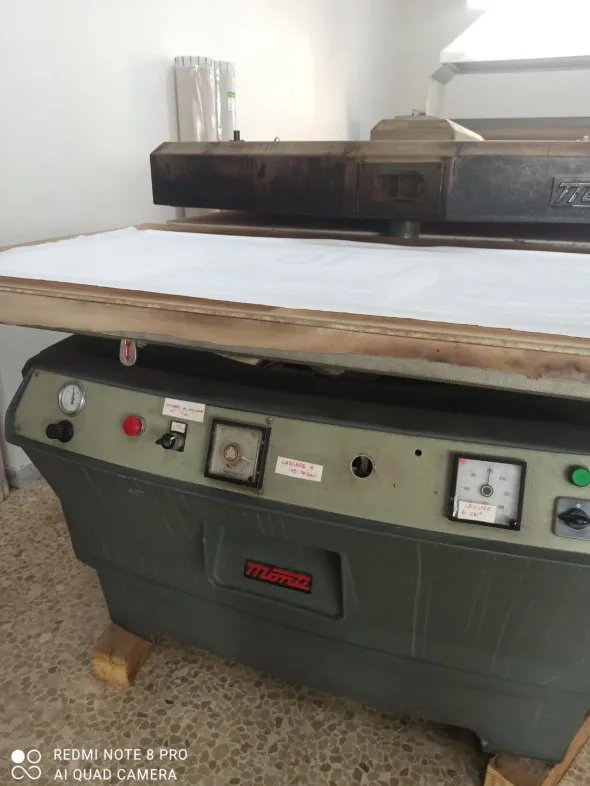 Pressa Monti 104/V, doppio piatto da cm 160x90