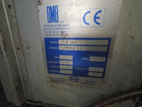 9#6048 Pressa oleodinamica BMB KW480