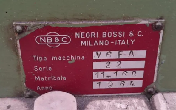 PRESSA OLEODINAMICA NEGRI&BOSSI V6FA