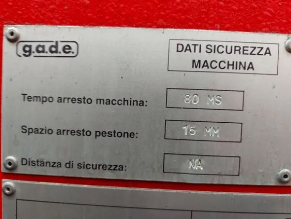 12#8076 Pressa piegatrice Gade PS250