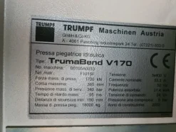 7#5878 Pressa piegatrice Trumpf