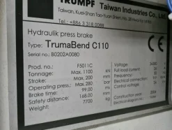 6#5878 Pressa piegatrice Trumpf