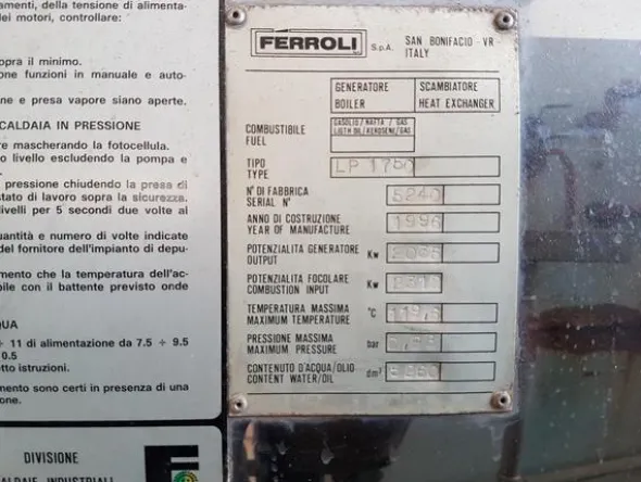 1#3139 Pressa rotativa Bergi e trasportatore aereo