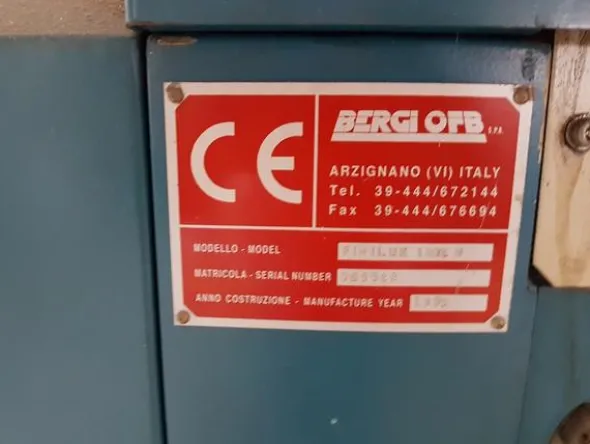 1#3139 Pressa rotativa Bergi e trasportatore aereo