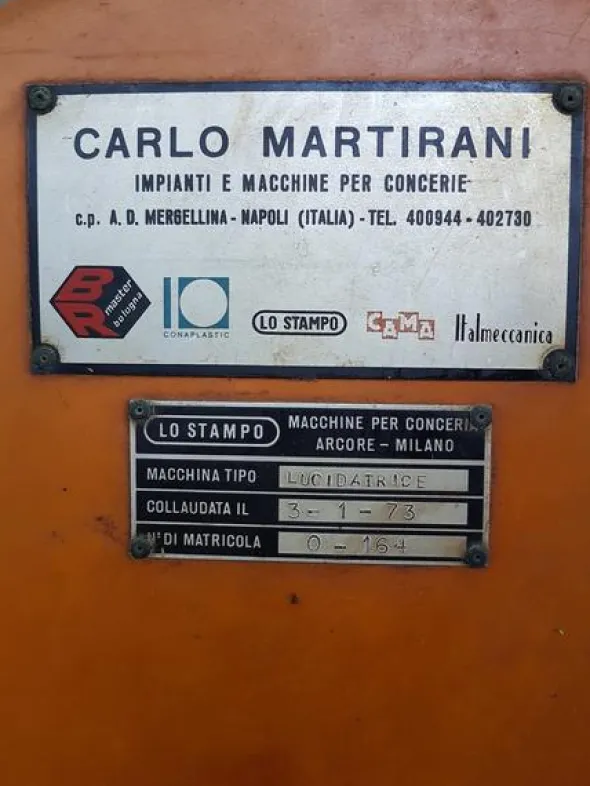 1#3139 Pressa rotativa Bergi e trasportatore aereo