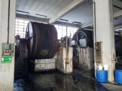 1#3139 Pressa rotativa Bergi e trasportatore aereo