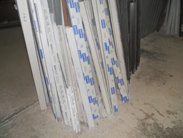 12#6344 Profili in PVC per telai o ante