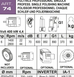 Pulitrice Aceti ART.74 Nuova