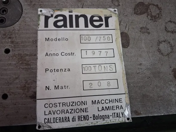Punzonatrice RAINER+ BANCO