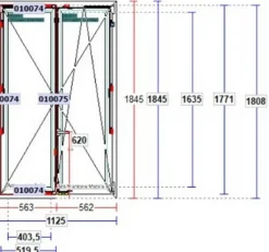 QFORT infissi FINESTRA QFORT TRIPLO VETRO e ZANZARIERA