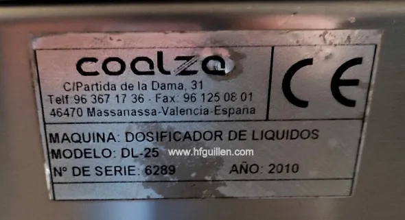 REF-2397 DOSATRICE VOLUMETRICA PER LIQUIDI 1 PISTONE