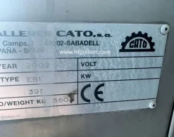REF-2283 INSACCATRICE CONTINUA SOTTOVUOTO CATO
