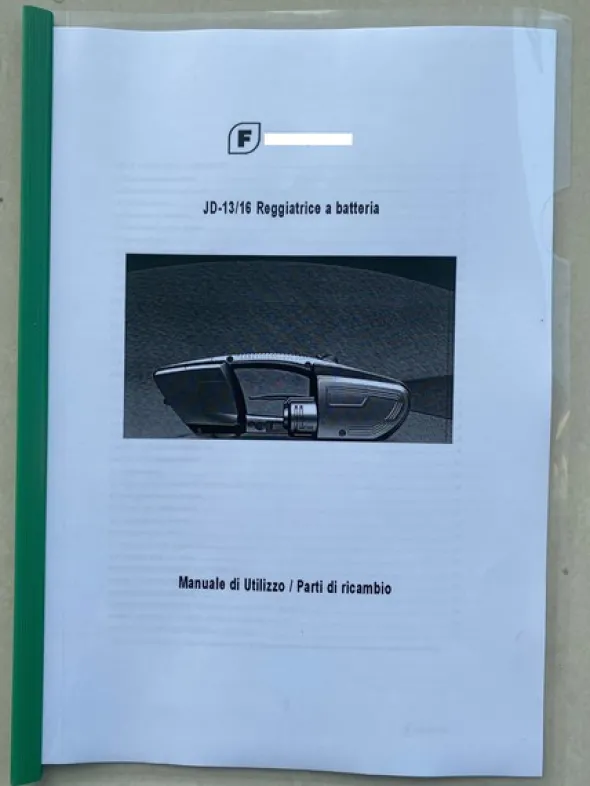 26#4978 Reggiatrice manuale a batteria 1 pz.