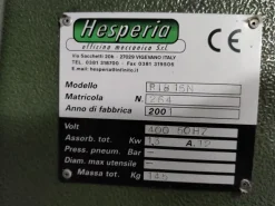 Ribattitrice Hesperia RIB15N con cabina afonica