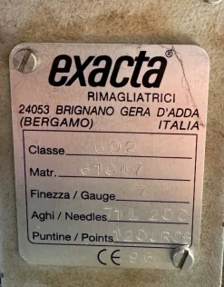 RIMAGLIATRICE EXACTA FIN.7