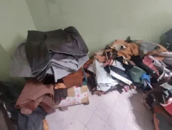 2#8463 Rimanenze di magazzino di tessuti, pellami e altri articoli per calzature