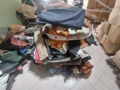 2#8463 Rimanenze di magazzino di tessuti, pellami e altri articoli per calzature