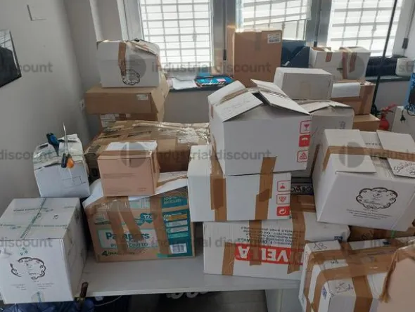 1#9659 Rimanenze di materiale per sistemi di allarme e sicurezza