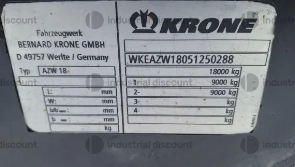 2#9590 Rimorchio Krone