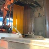 Robot di saldatura ABB su binari