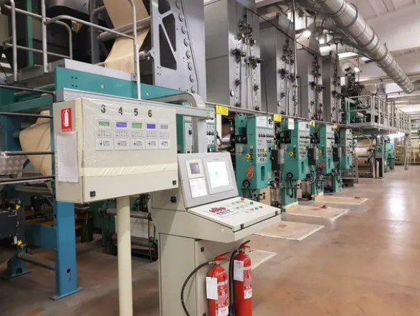 3#4896 Roto screen Emboss combination machine