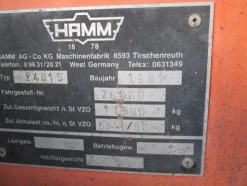 9#3595 Rullo Hamm ferro gomma a piedi di montone