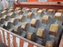 9#3595 Rullo Hamm ferro gomma a piedi di montone