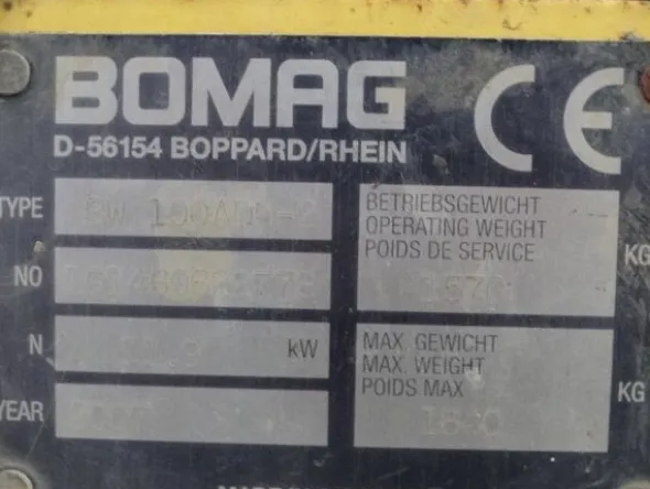 1#5442 Rullo tandem Bomag