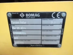 9#3444 Rullo tandem vibrante Bomag